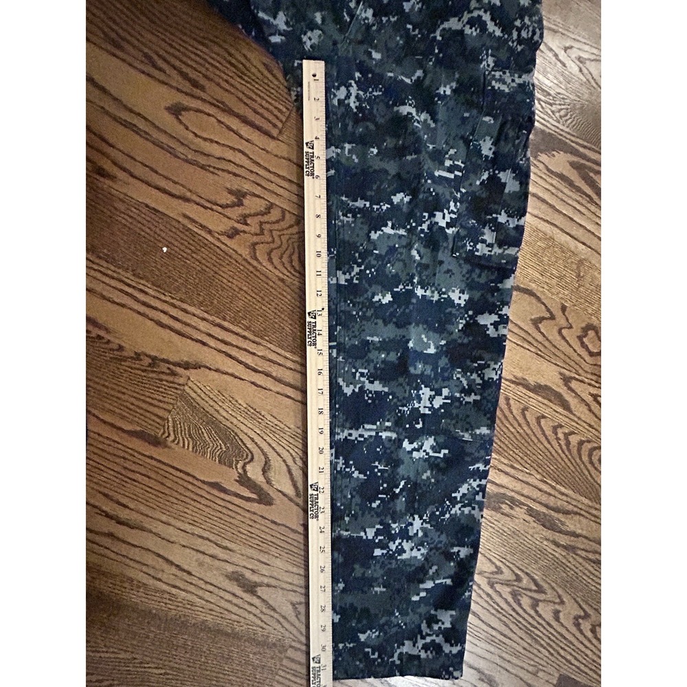 NAVY USN SMALL REGULAR TROUSER WORKING UNIFORM PANTS BLUE DIGITAL USGI "GREGG" - Picture 7 of 11